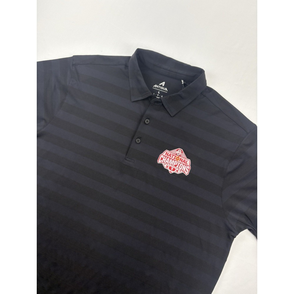 NWT Antigua Ohio State Buckeyes 3 Button Short Sleeve Shirt Men's Large
